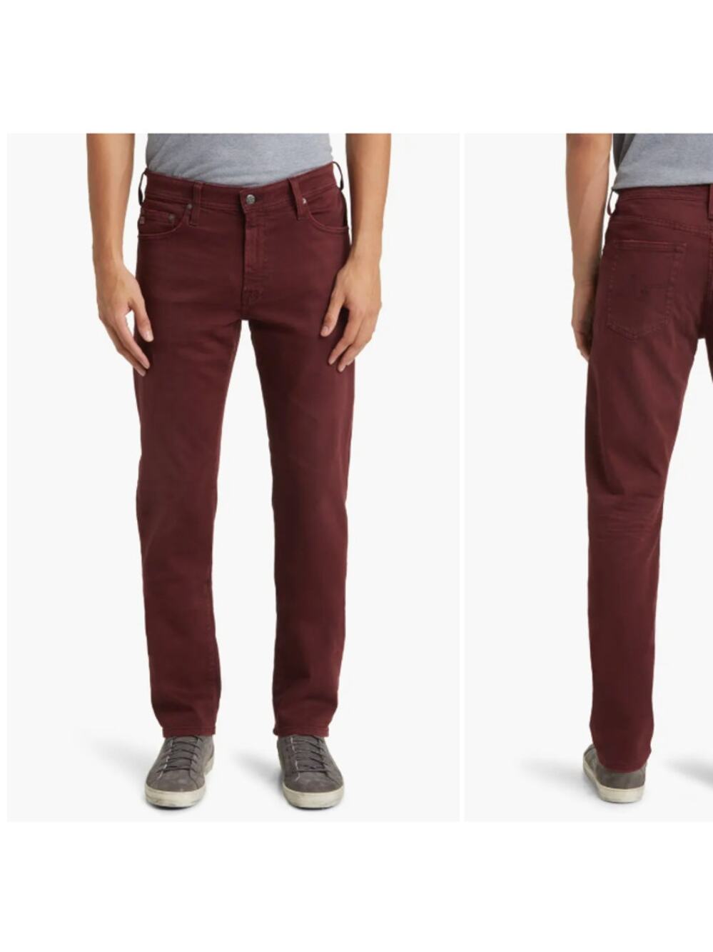 AG Adriano Goldschmied Men's The Everett Slim Straight Twill Pants Size 38x32